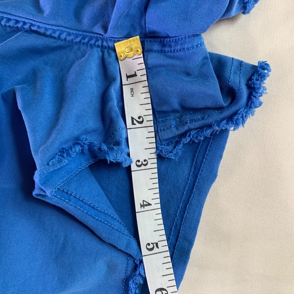 Vineyard Vines Stretch Waist Cutoff Hem 3" Inseam Women's Shorts Blue - Picture 5 of 7